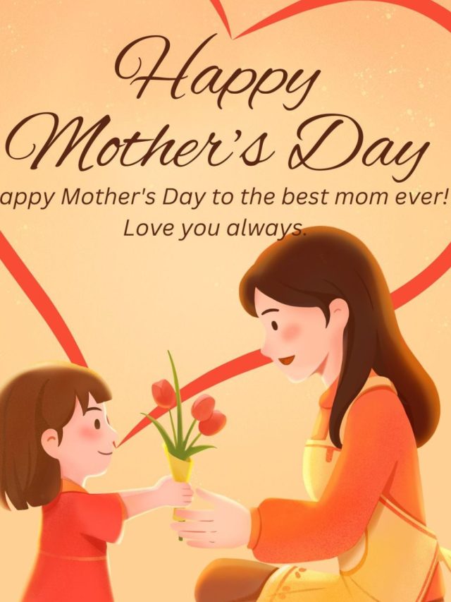 Orange Illustrative Mother's Day Greeting Instagram Story (1)